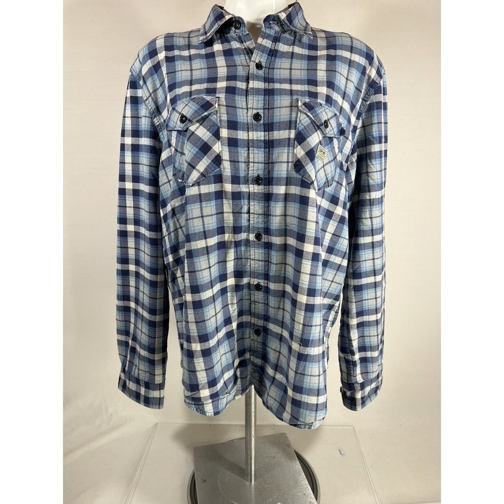 Ralph Lauren Denim Supply Shacket Mens Large Plaid Workwear Heritage Layer